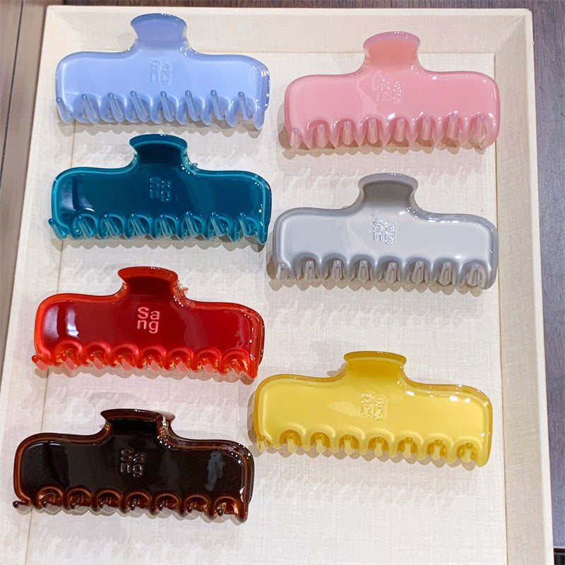 4cm Thick Jelly Chocolate Hair Claw
