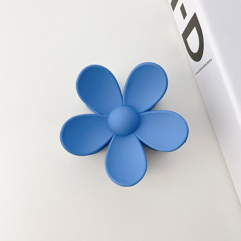 autumn and winter new hair claw resin material solid color clip back head plate hairpin dating