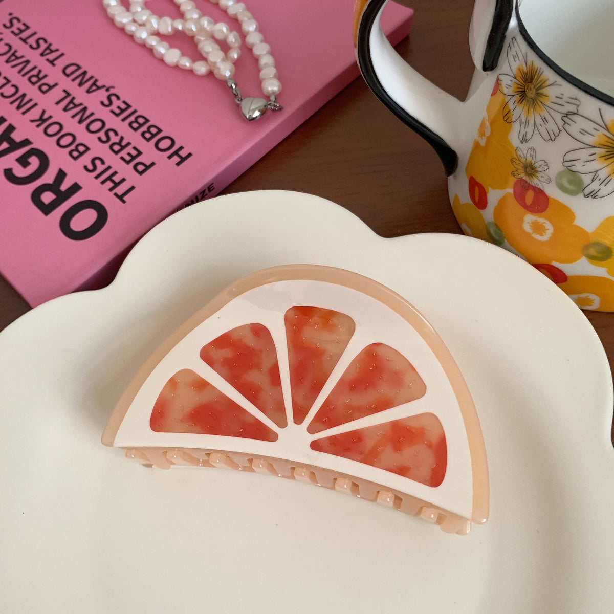 fruit orange hair claw
