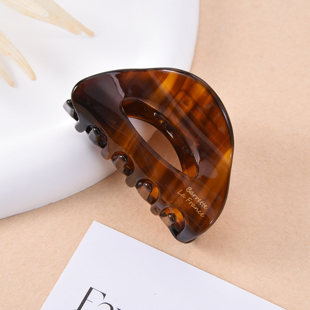 French acetic acid hairpin retro hollow tortoiseshell hair claw