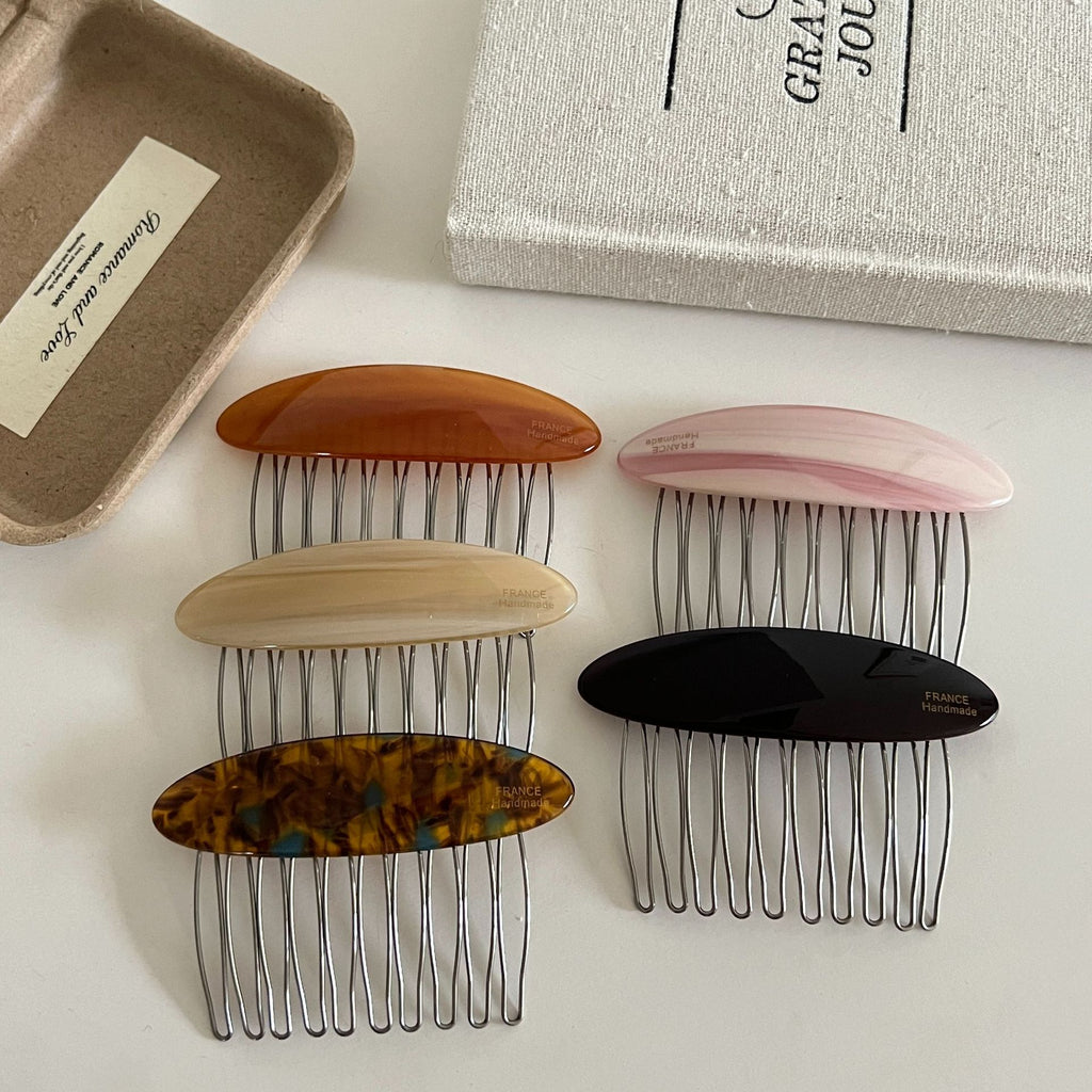 Temperament Broken hair Fixed finishing artifact Hair comb Hair card Female side hairpin Back head hair upside down Comb