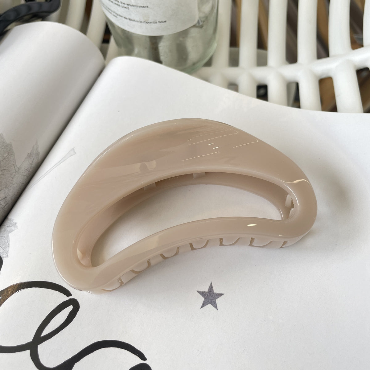 thickened hair claw large butterfly buckle