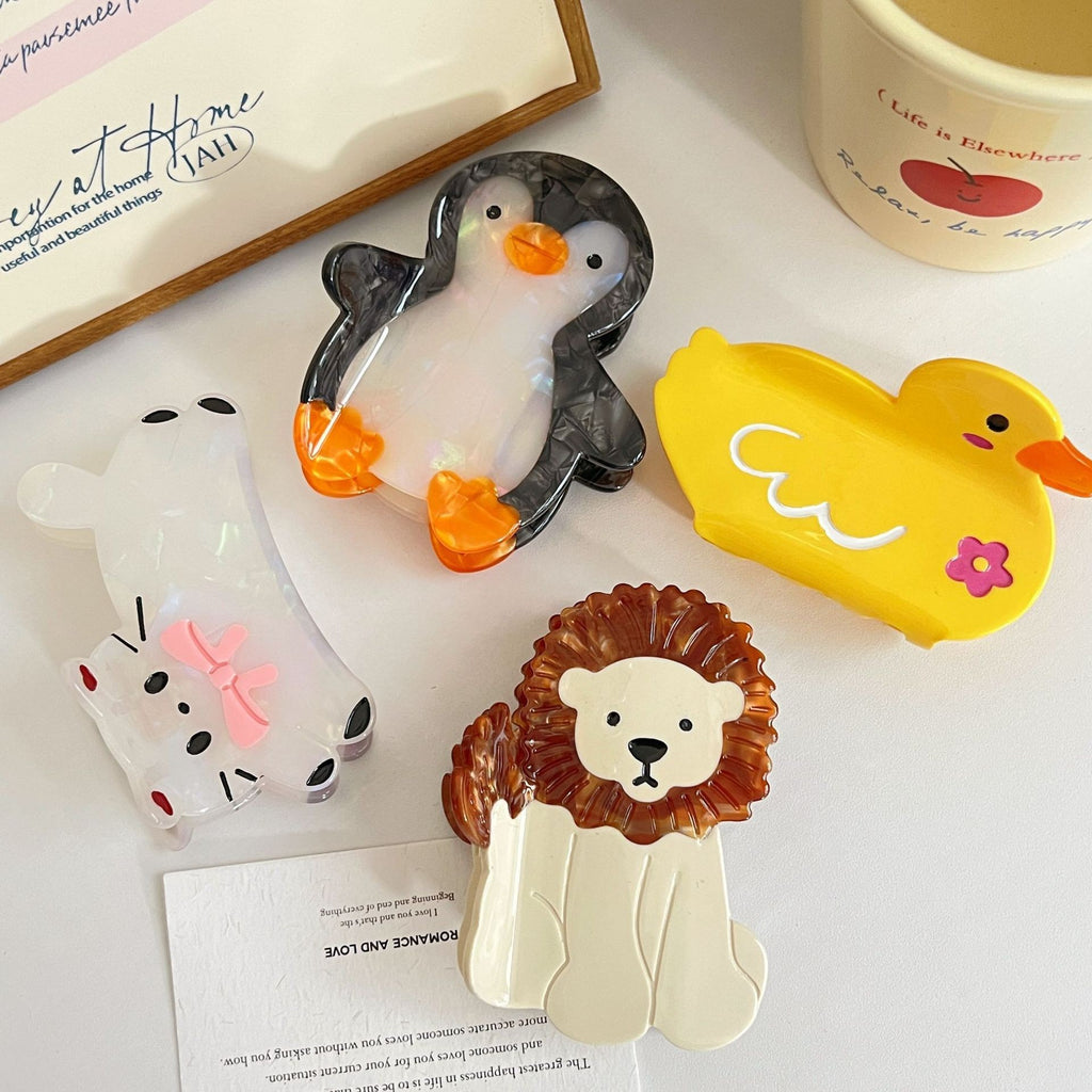 penguin duck animal lion hair claw