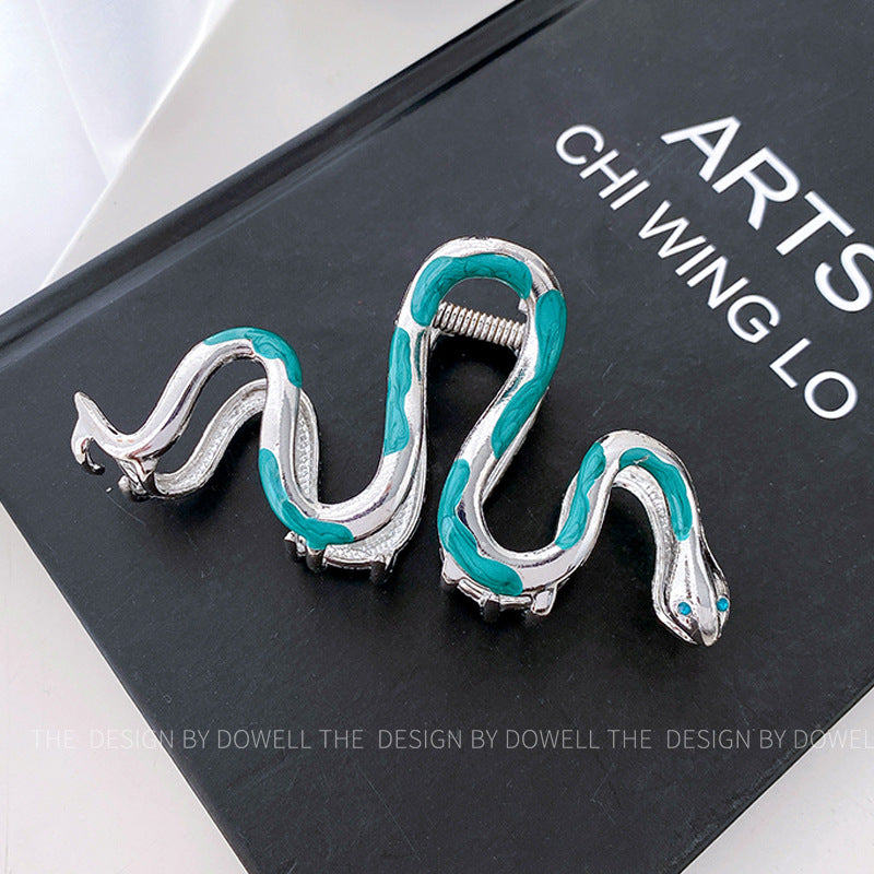 snake-shaped metal hair claw