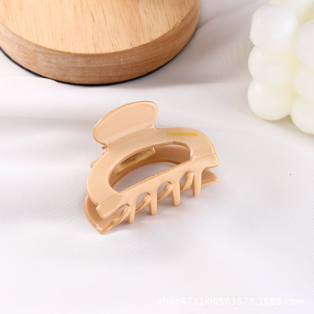 French acetic acid hairpin retro hollow tortoiseshell hair claw