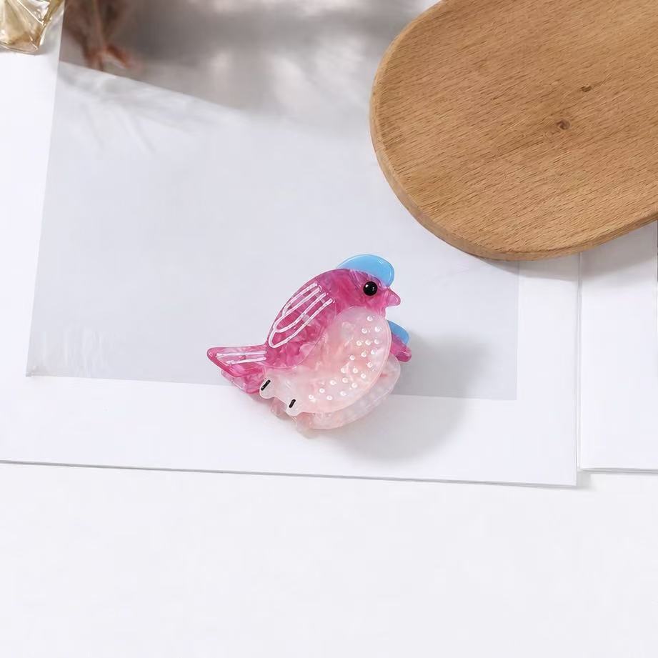 mini bird hair claw