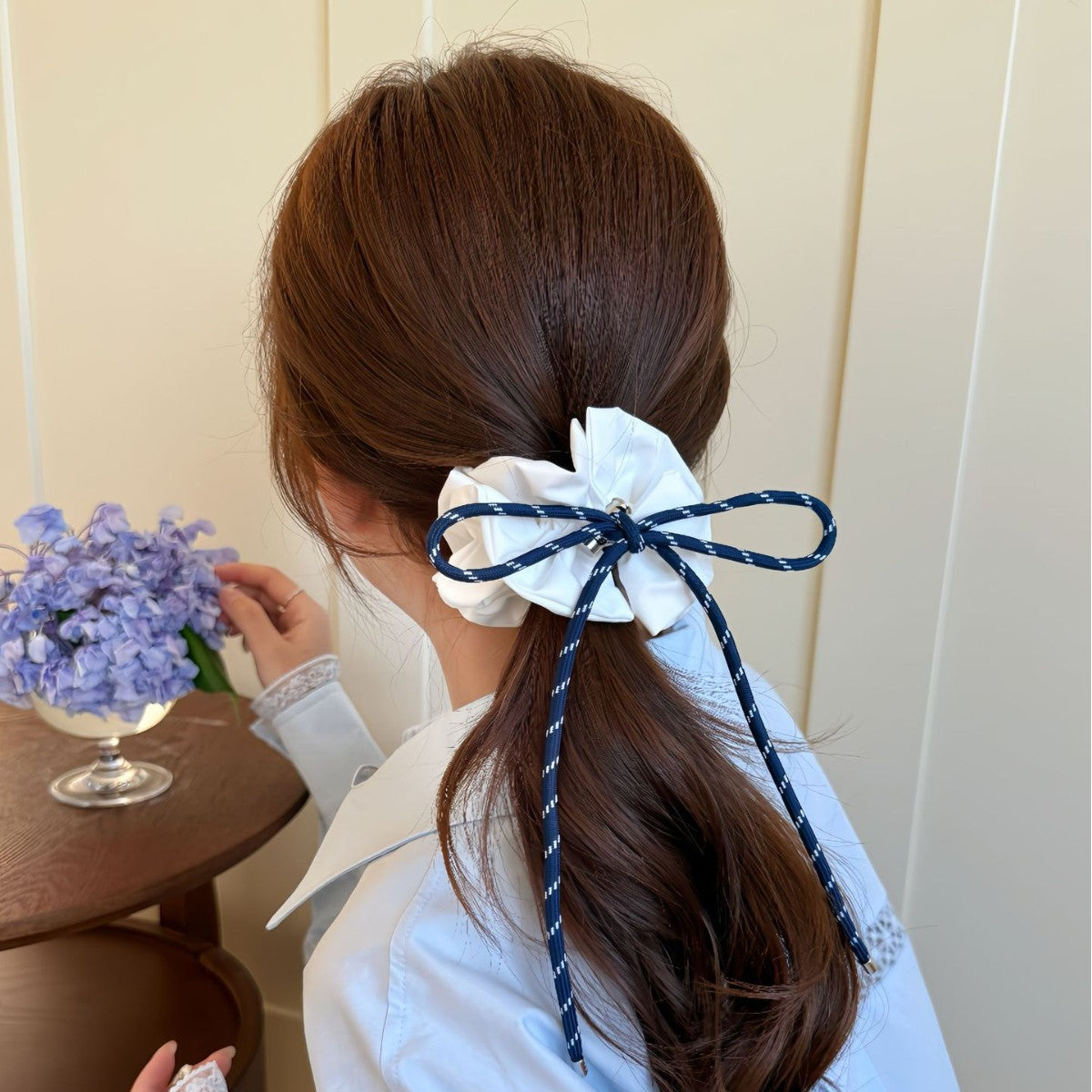 summer bows drawstring glasses hair Scrunchie