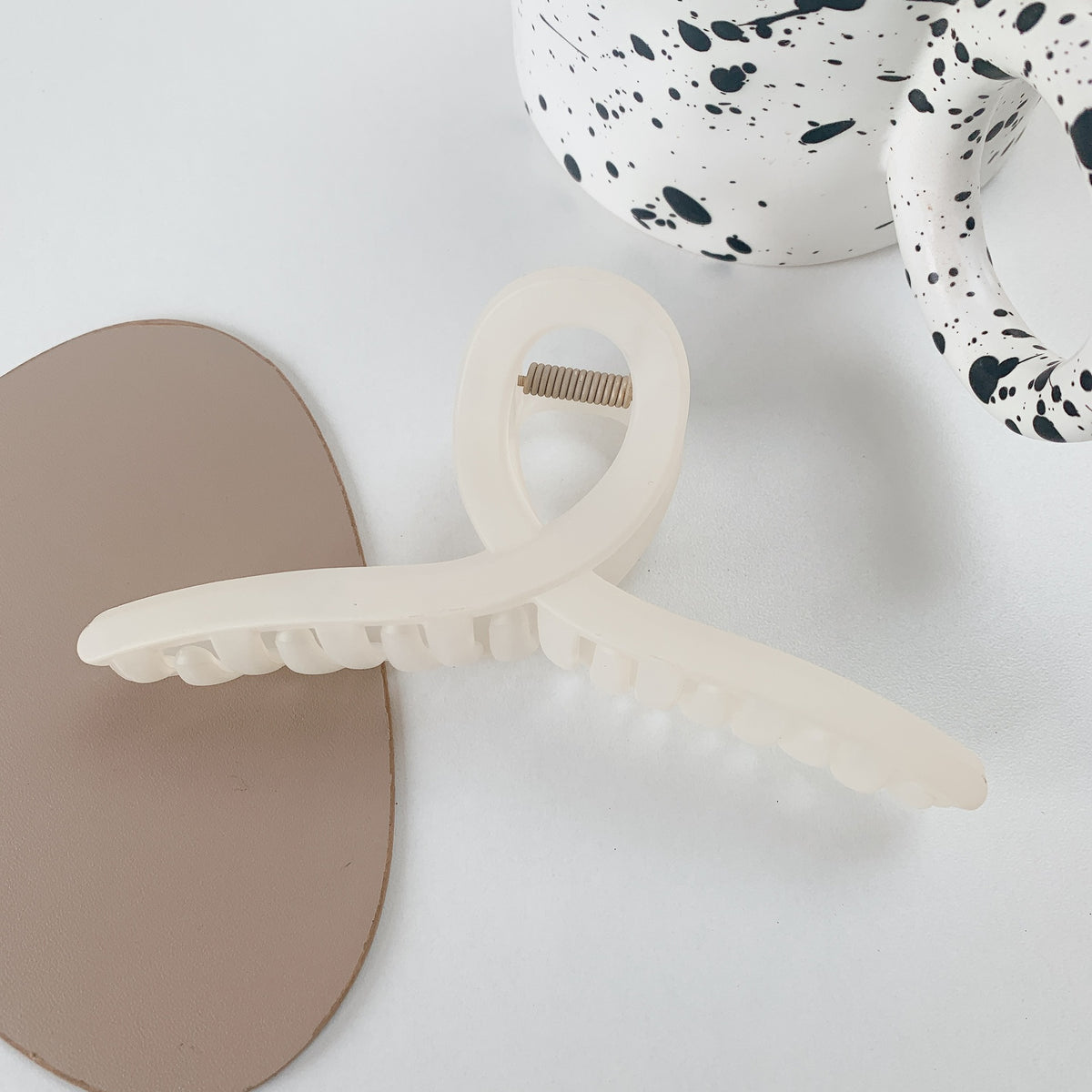 Morandi matte hairpin matte texture large hair claw