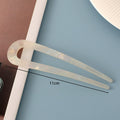 New hair accessories women's simple disc hair temperament acrylic acetate plate hairpin back head ball head U-shaped hairpin