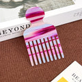 European and American acetic acid hair comb fine teeth hair comb fashion marble pattern plate anti-static women's hair comb high sense cross-border