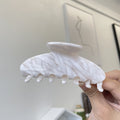 black gold white feather texture hair claw