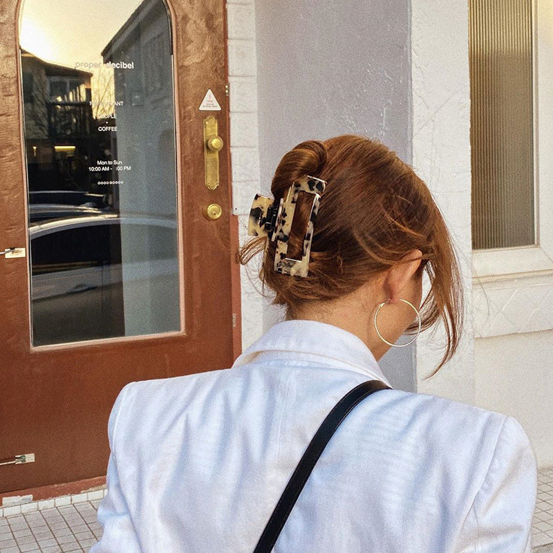 13cm oversized square hair claw