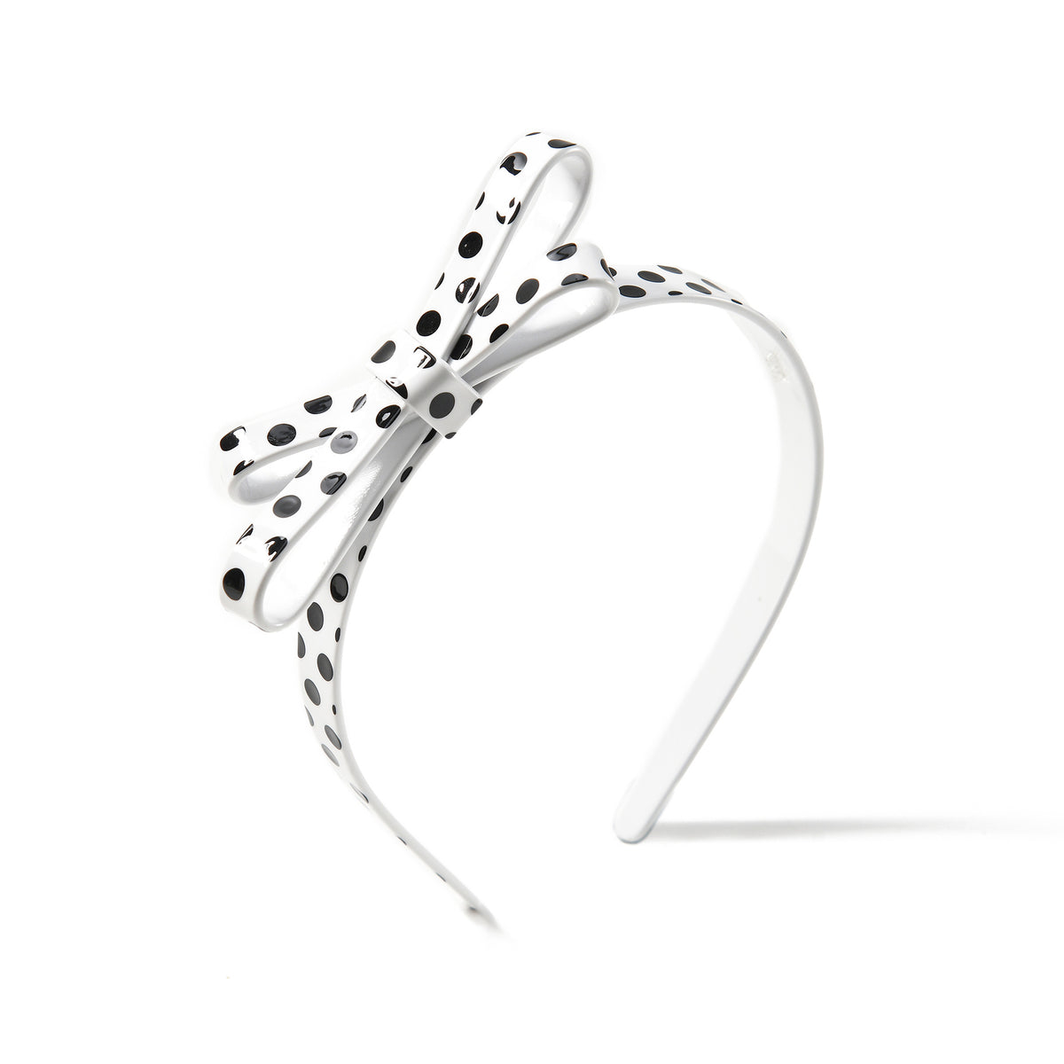 polka dot bow headband