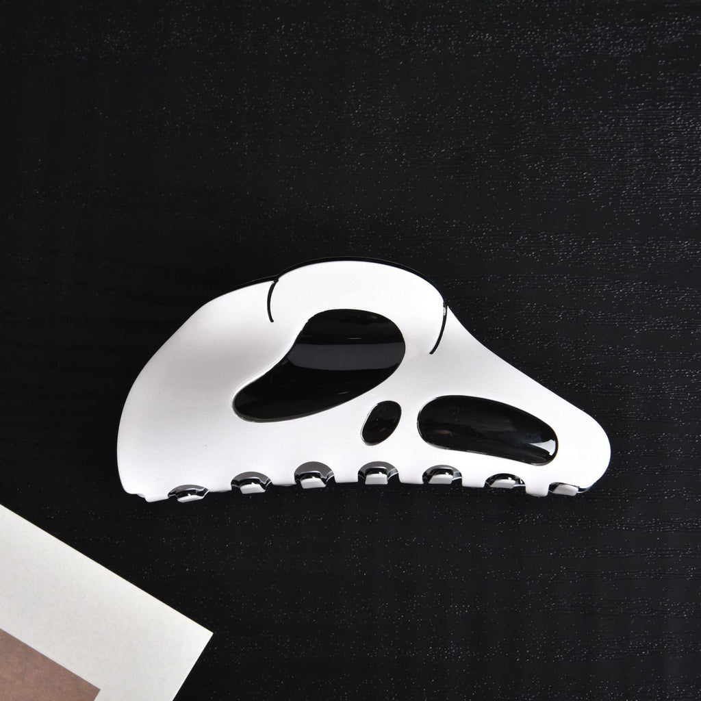Halloween ghost big mask hair claw