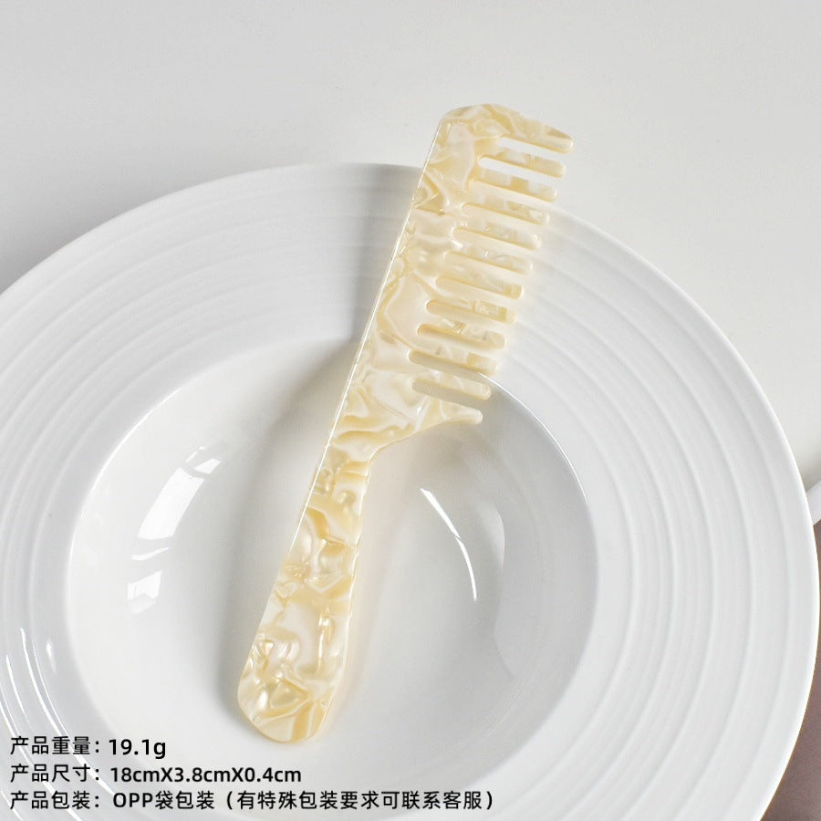 retro acetic acid portable hair comb