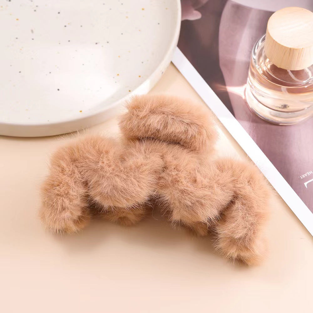 Autumn/Winter Plush Claw Clip