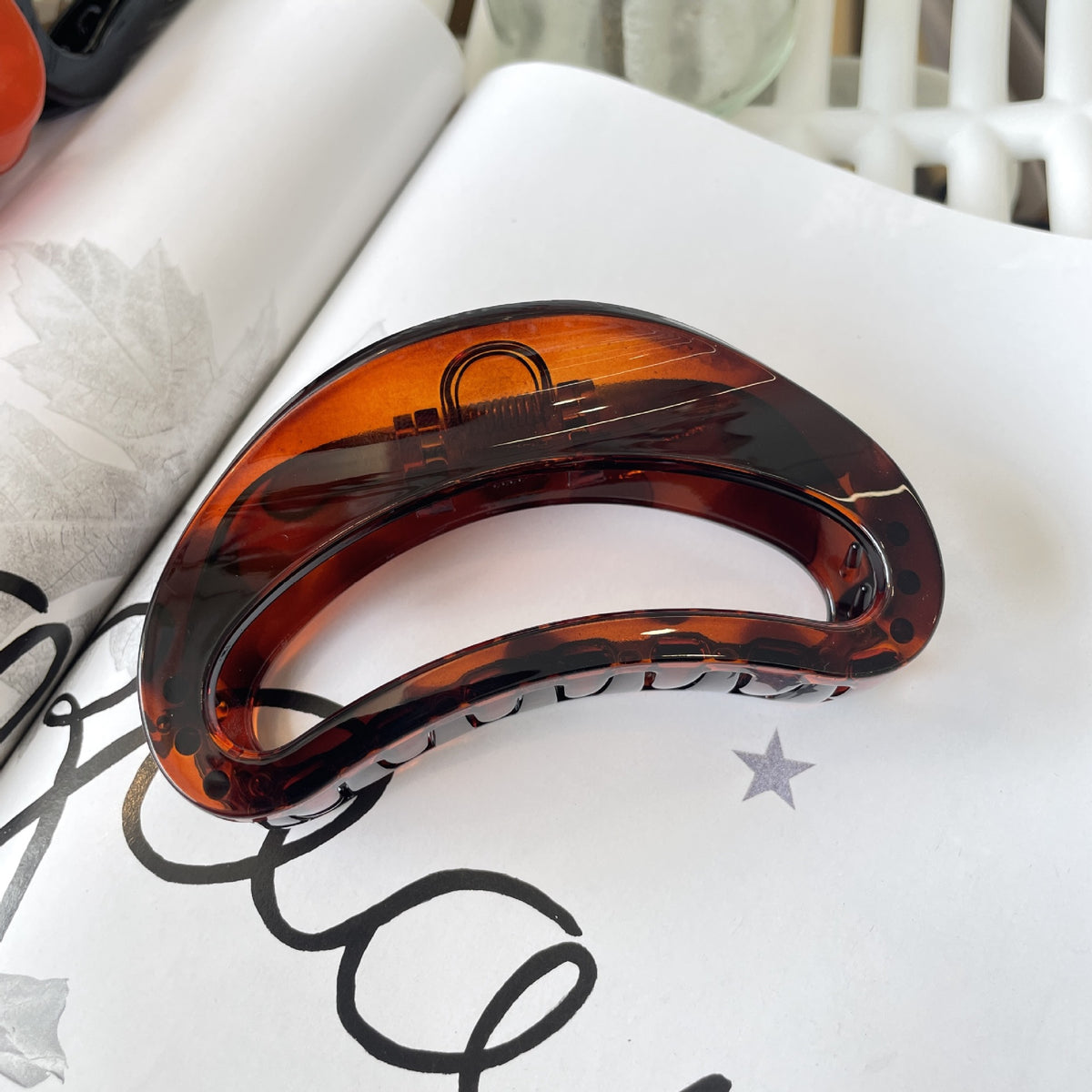 thickened hair claw large butterfly buckle