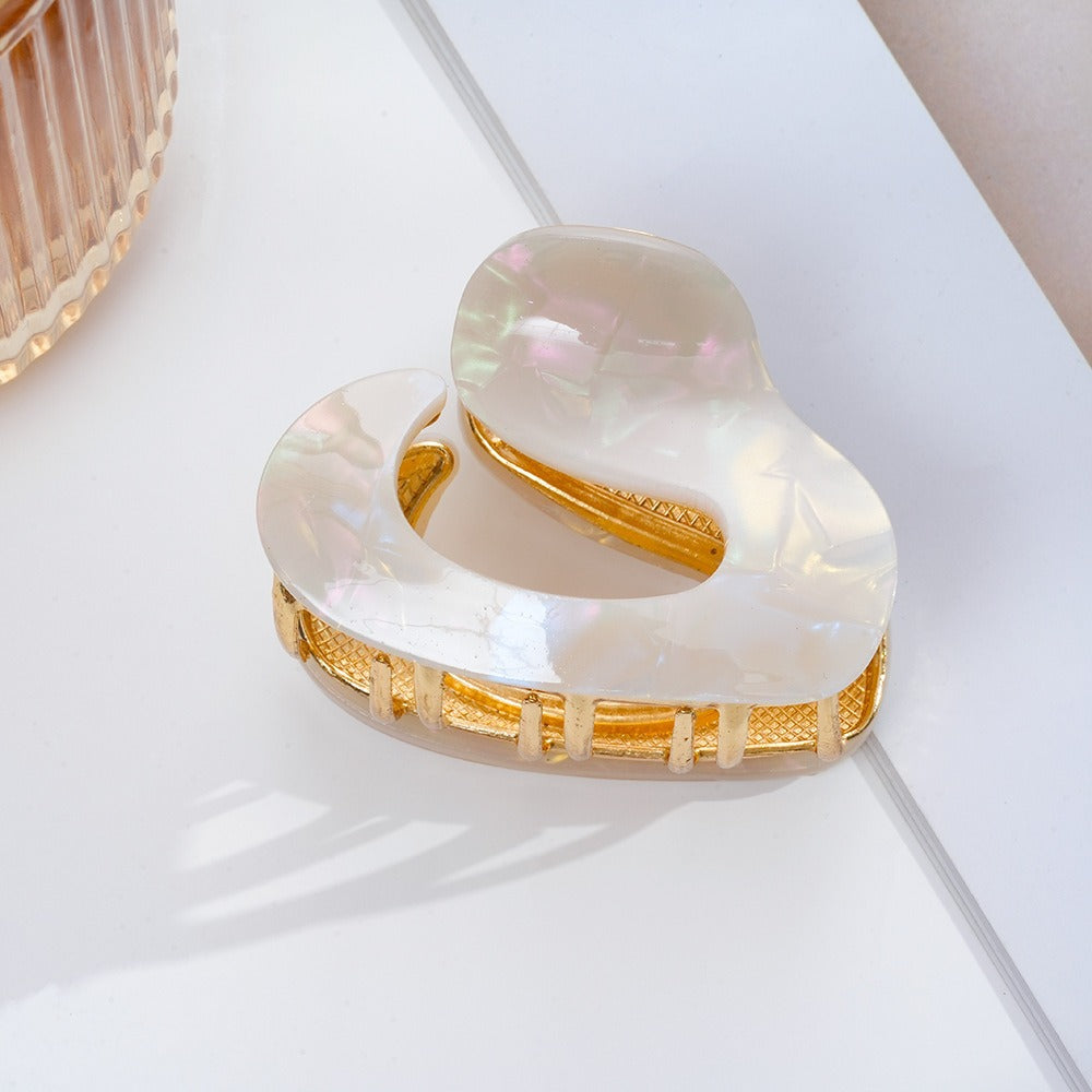 French acetic acid hairpin retro hollow tortoiseshell hair claw
