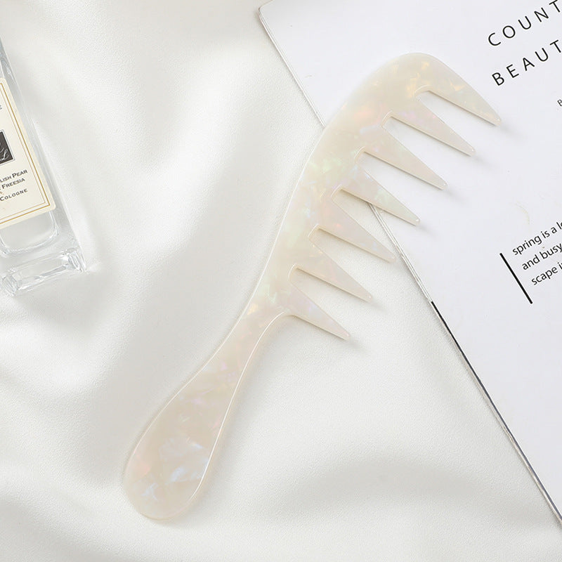 Europe and the United States cross-border hot-selling acetic acid plate comb exquisite anti-static hair comb fashion marble pattern color hair comb women