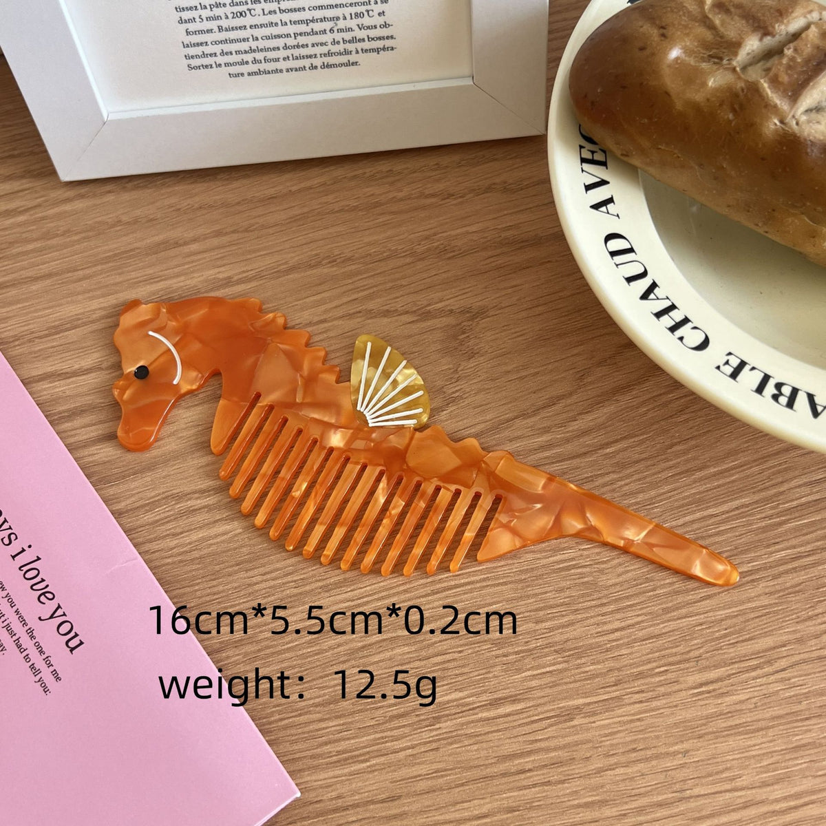 Tulip Flower Comb Premium Animal Vegetable Acetic Acid Makeup Fun Comb Portable Hair Comb