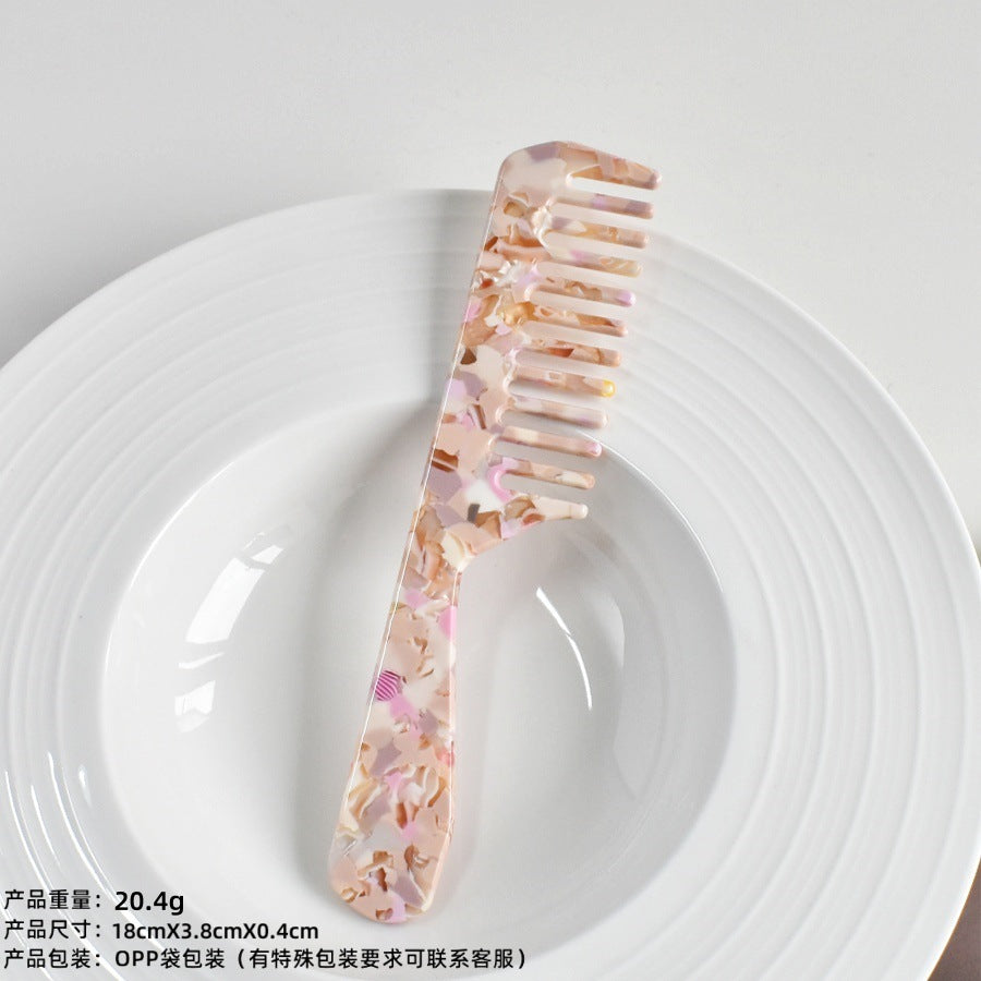 retro acetic acid portable hair comb