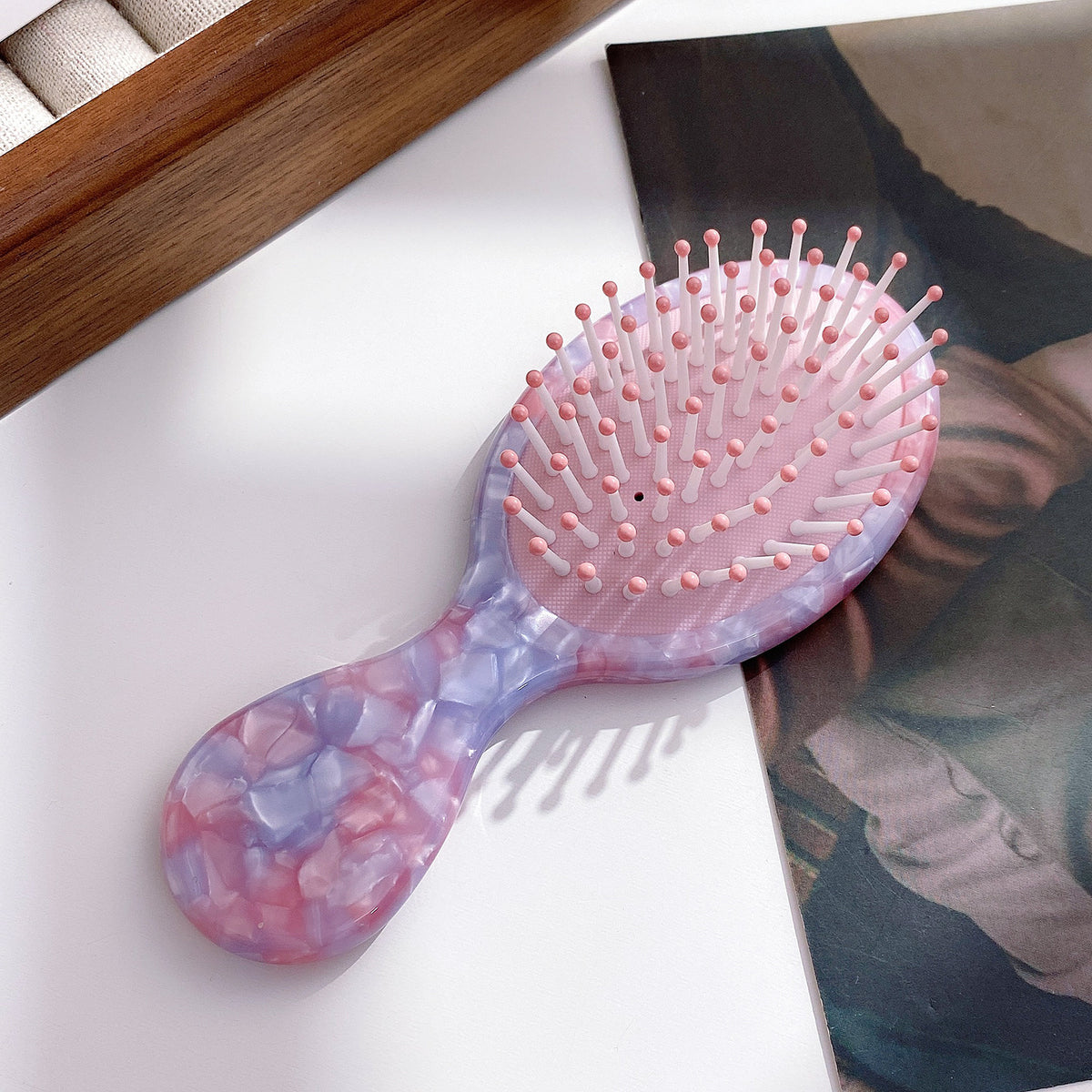 Small Floral Air Cushion Comb Hair Claw