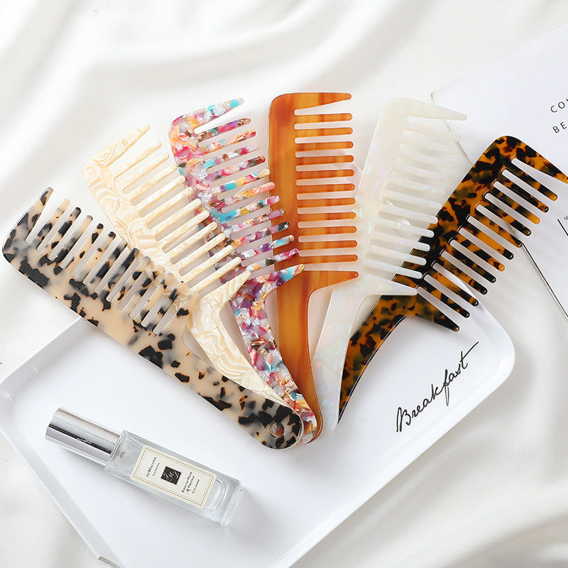 exquisite marble pattern hair comb
