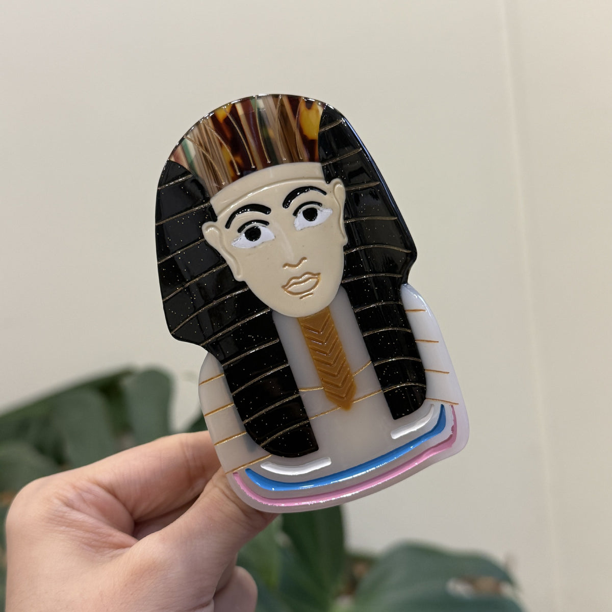 Egyptian mysterious pharaoh cat wings eyes hair claw