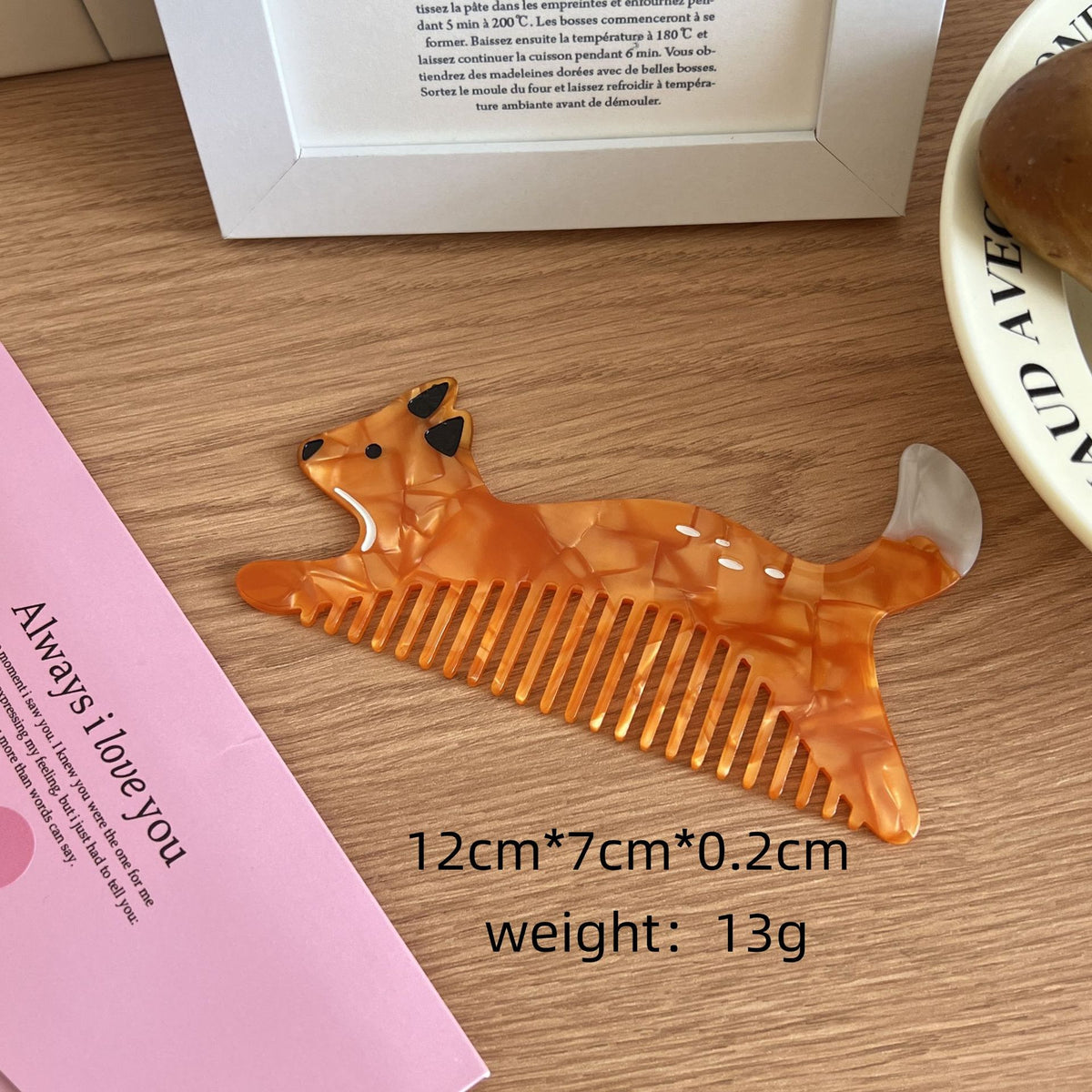 Tulip Flower Comb Premium Animal Vegetable Acetic Acid Makeup Fun Comb Portable Hair Comb