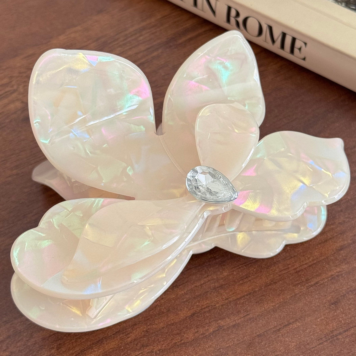 Korean premium sense grab clip imitation acetic acid hairpin shark clip children's exquisite cute butterfly premium hair accessories hairpin