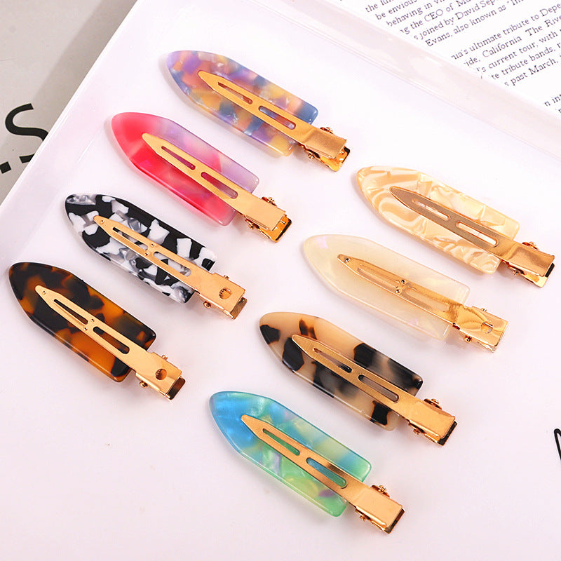 New Internet celebrity women's acetic acid plate seamless hairpin