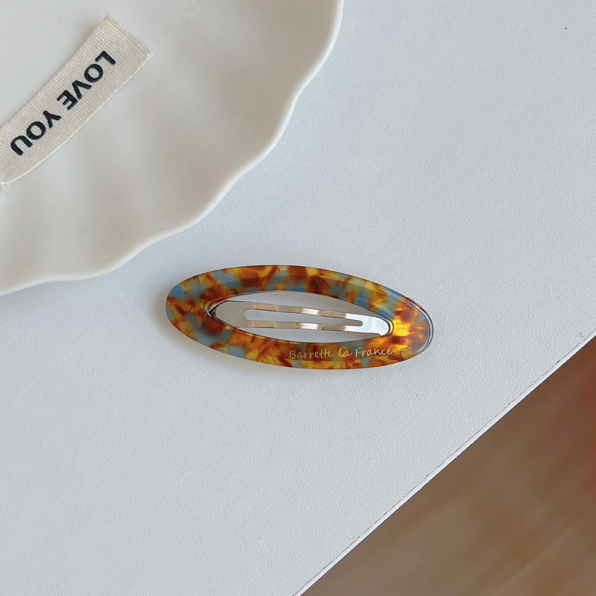 summer color oval hairpin female dopamine sweet girl bangs BB Hair clip