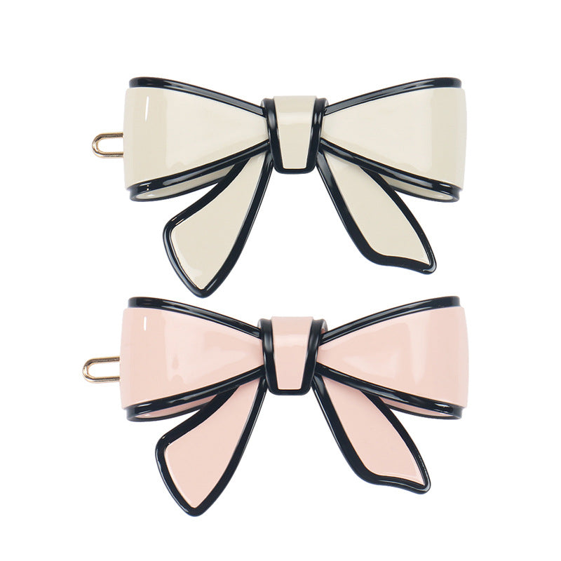 New Alexander Same Classic Diana Series Side Clip Bangs Clip Acetate Bow Side Broken Hairpin