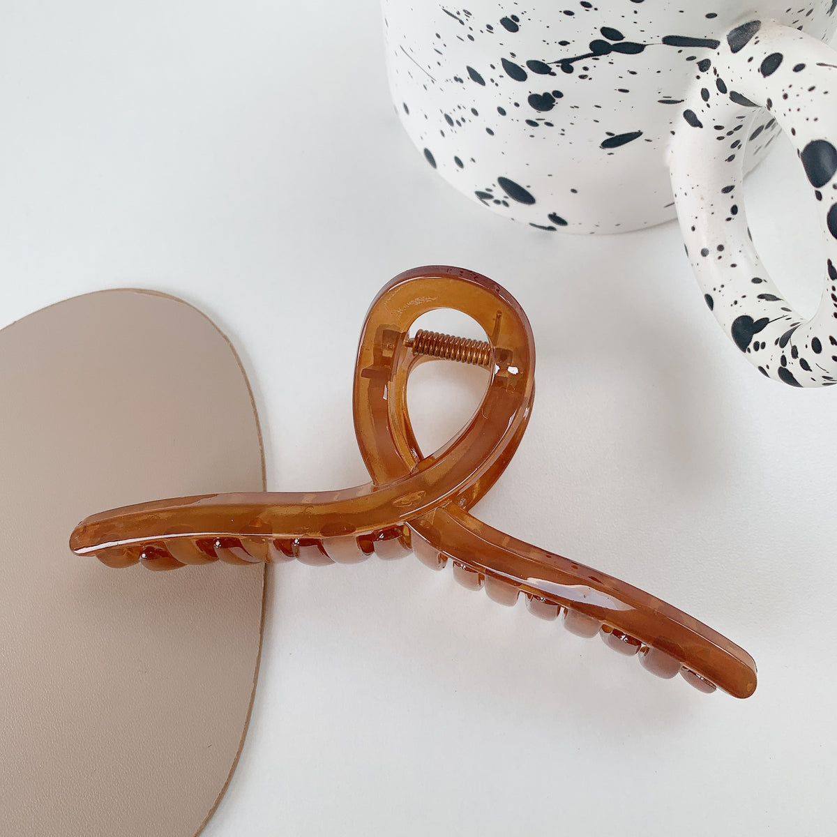 Morandi matte hairpin matte texture large hair claw