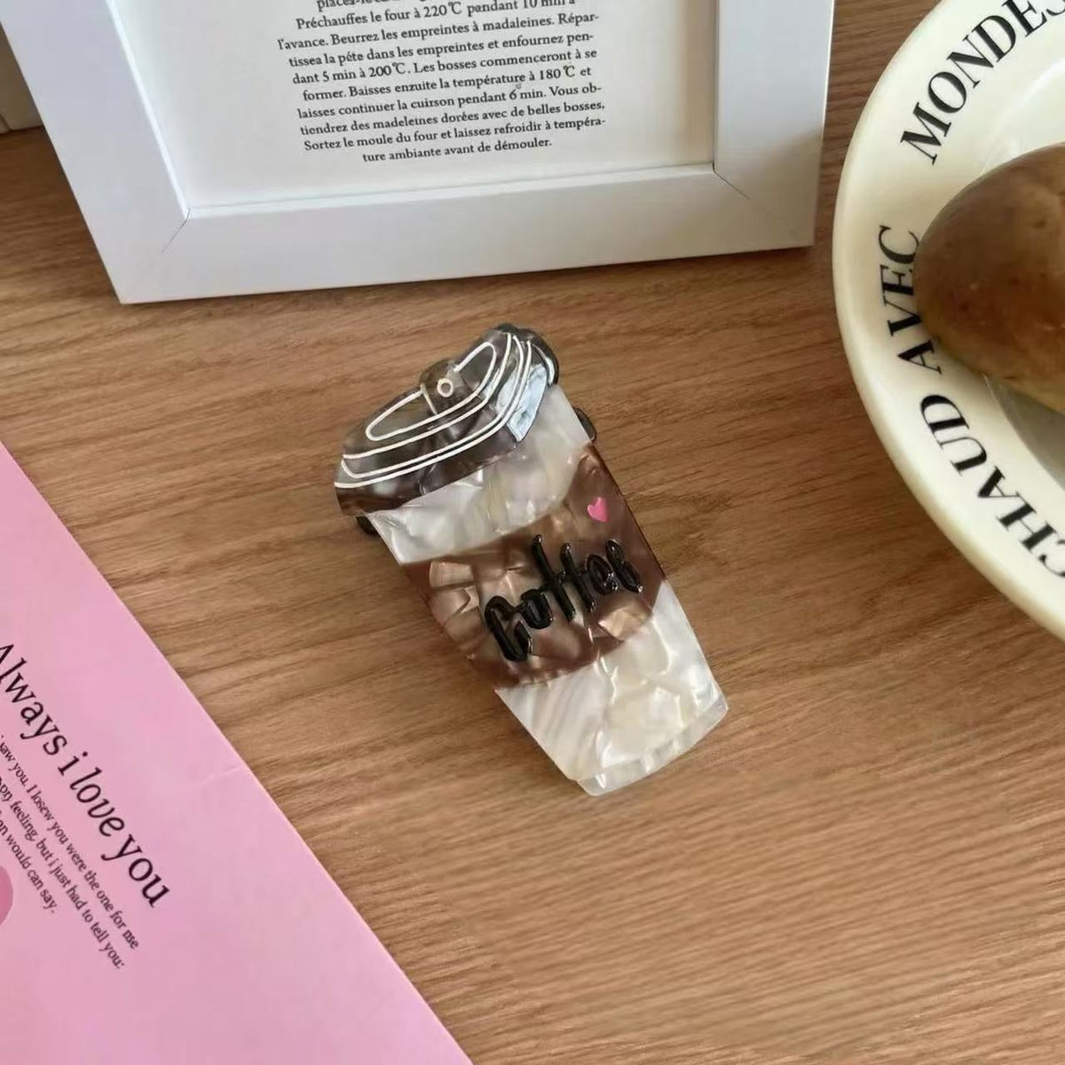 coffee cup hair claw