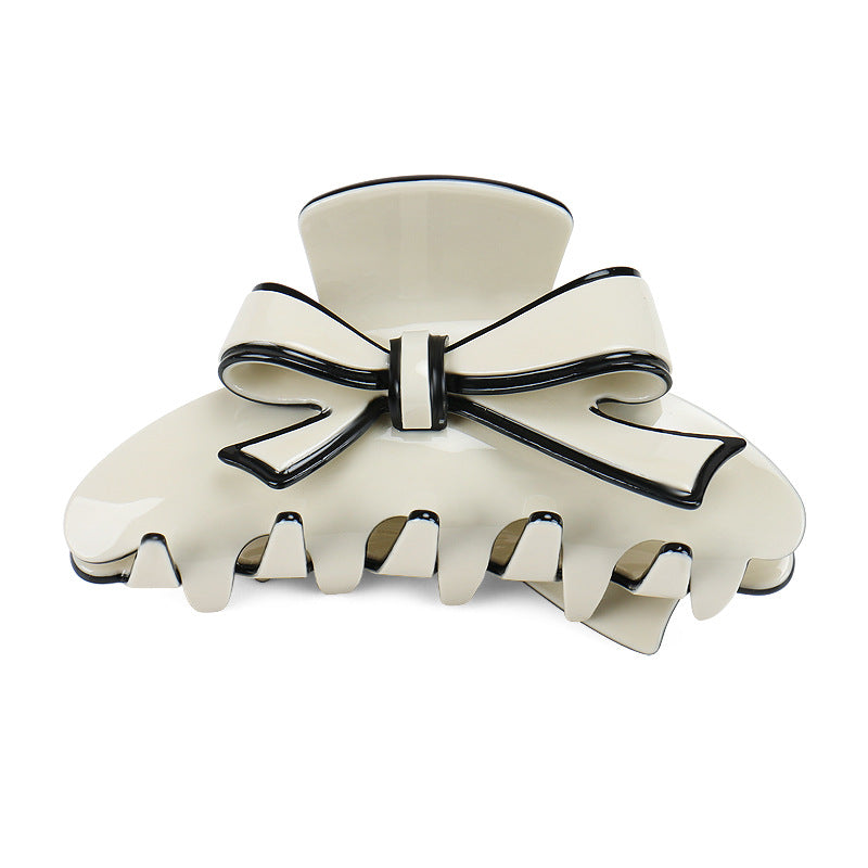 premium acetic acid double-sided bow hair claw