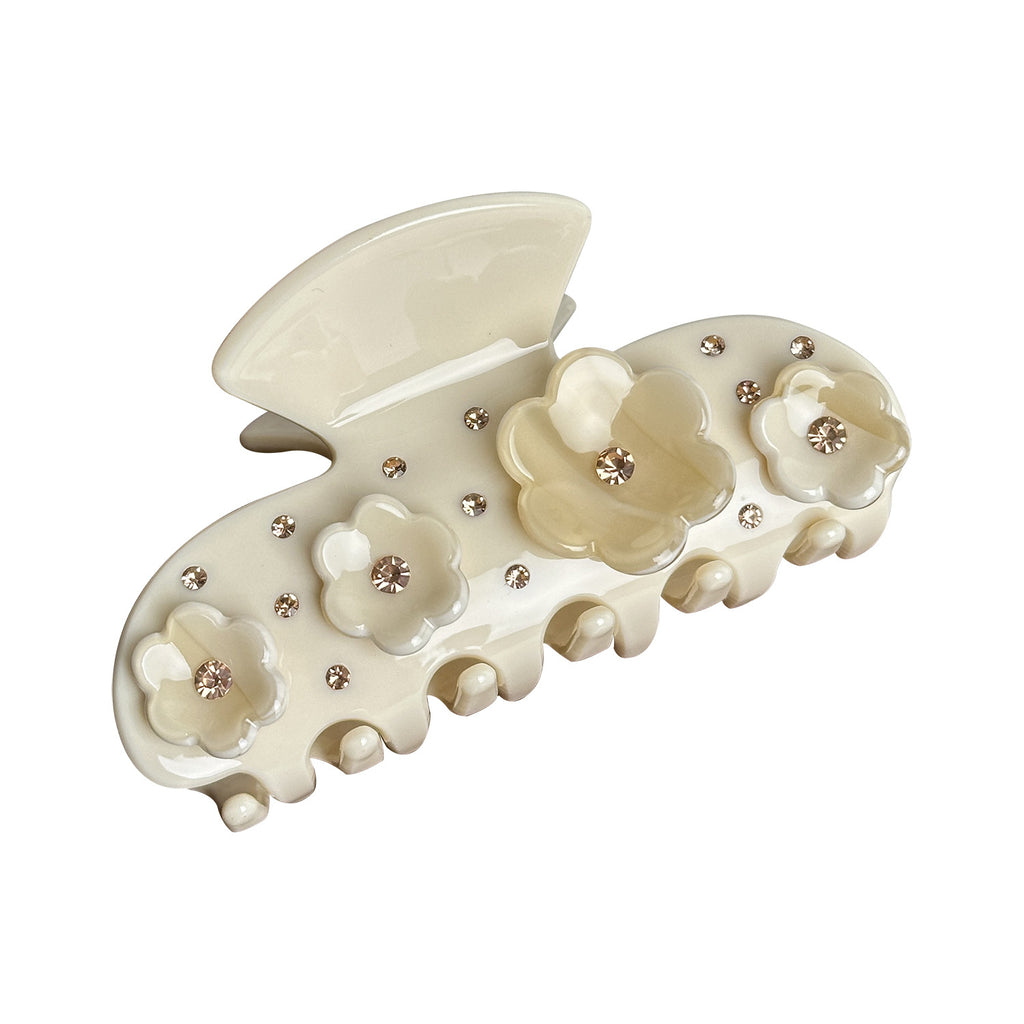Diamond Flower  Hair Claw