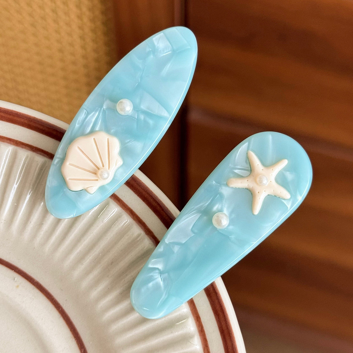 fairy ocean vacation hair clip