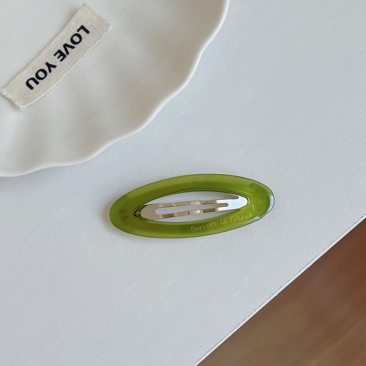 summer color oval hairpin female dopamine sweet girl bangs BB Hair clip