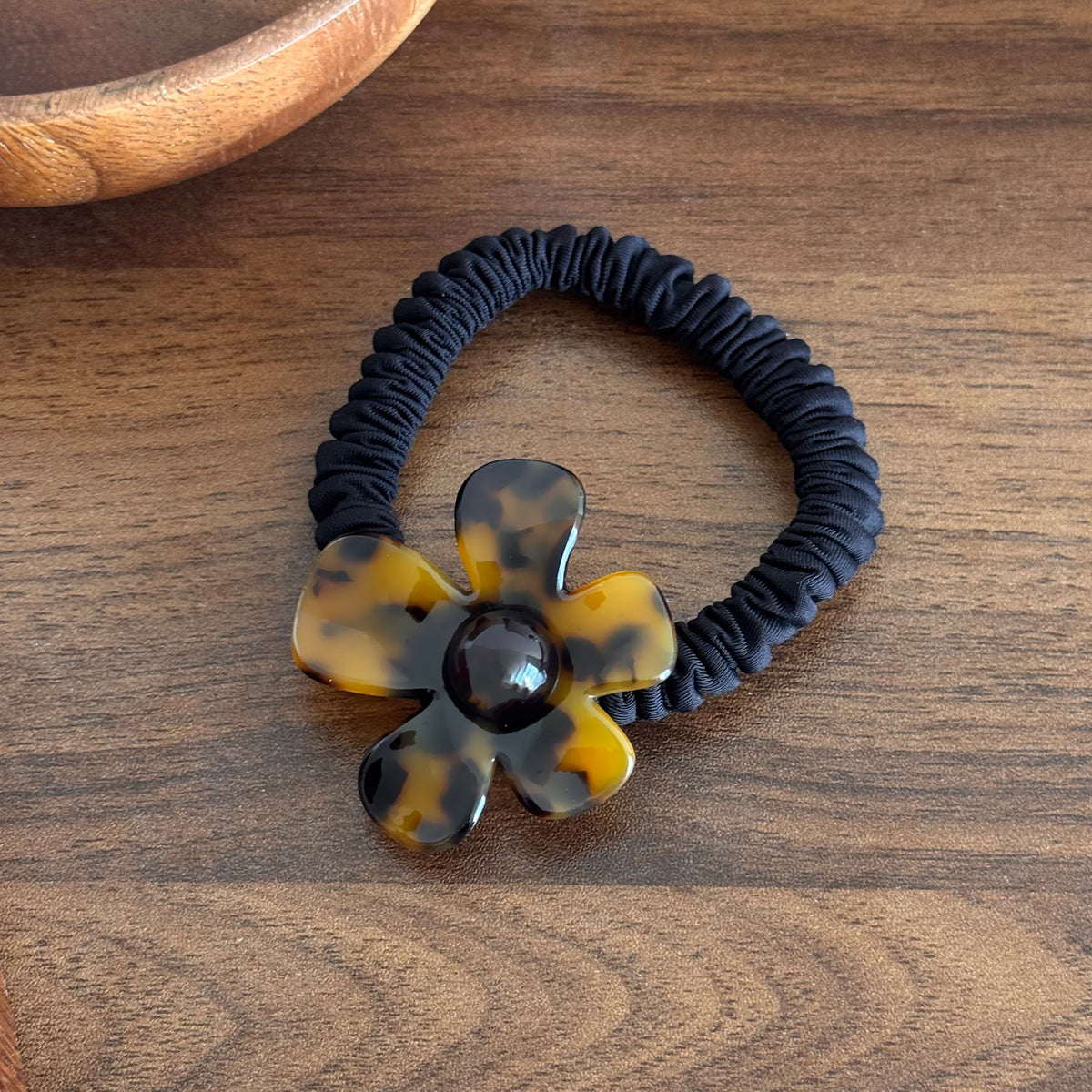 flower hairpin bangs side clip