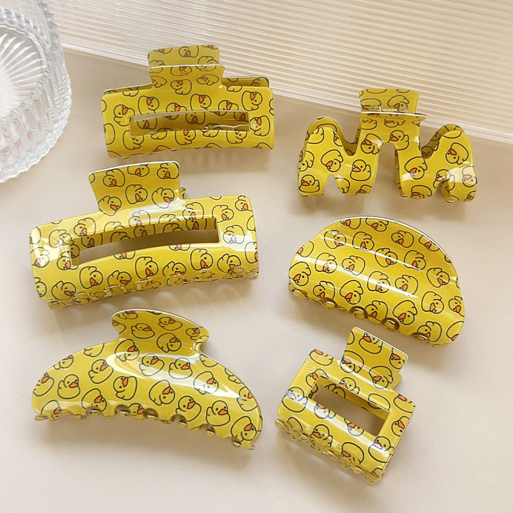 Yellow Duck Hair Claw