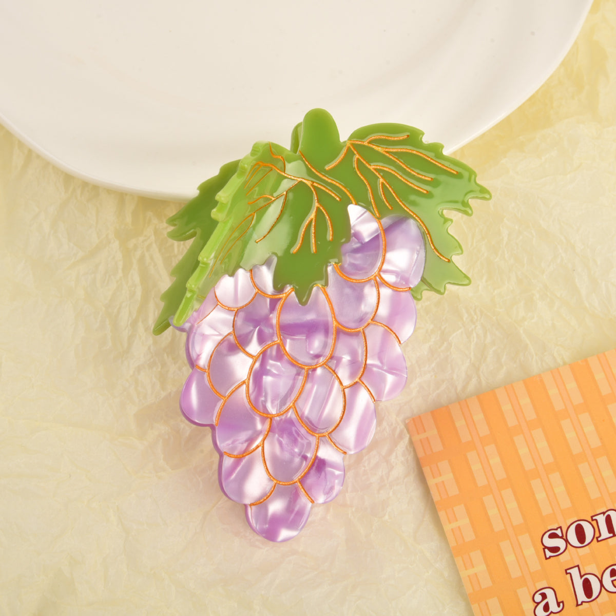 fruit strawberry hair claw