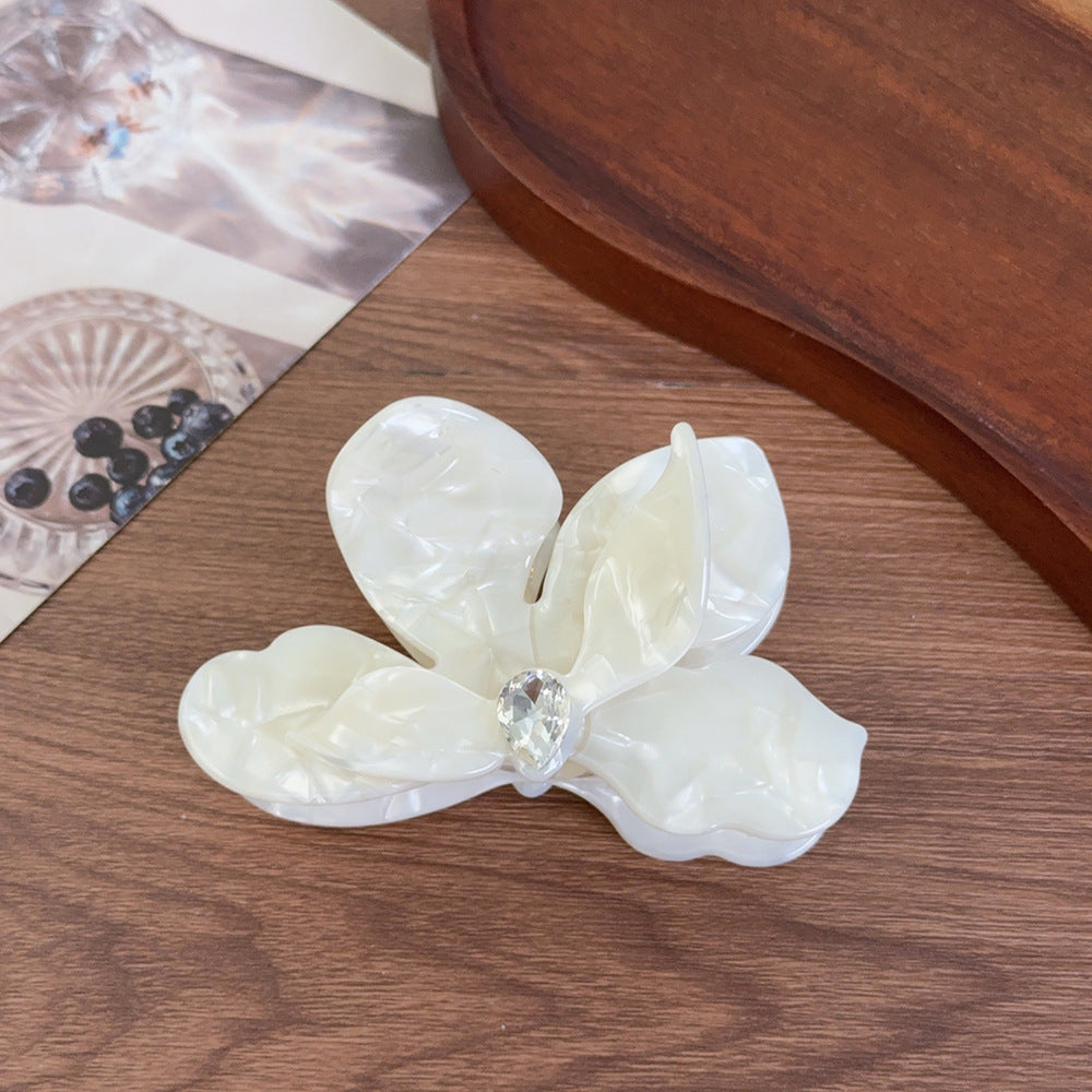 Retro Phalaenopsis acetate grab clip versatile hairpin hair claw