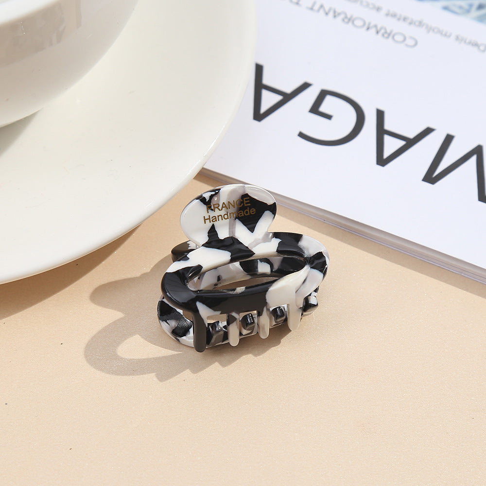 French acetic acid hairpin retro hollow tortoiseshell hair claw