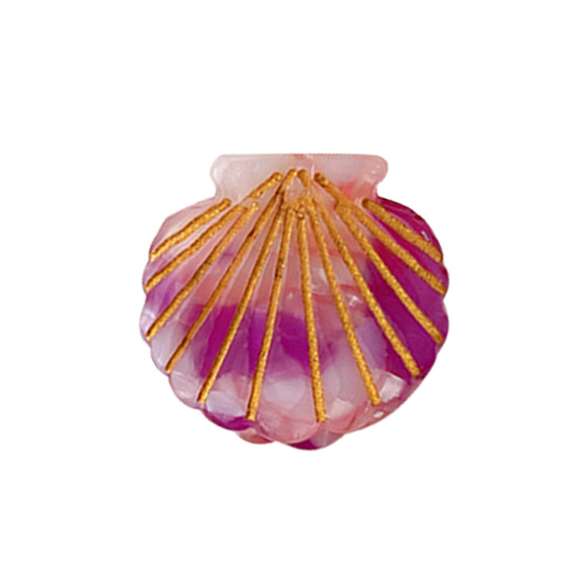 mini shell hair claw