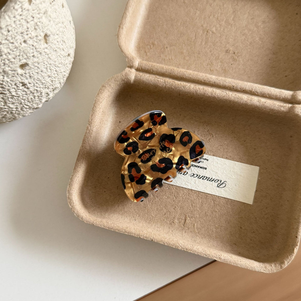 French leopard print Hair Claw