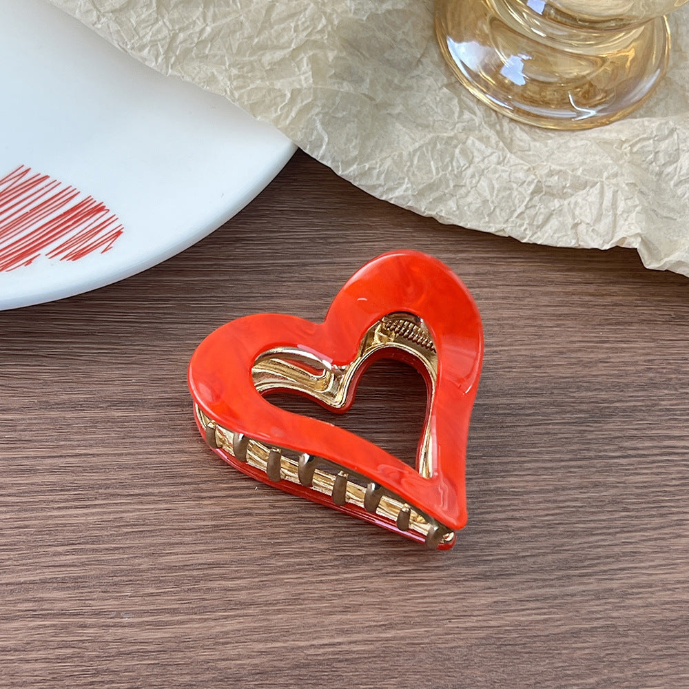 Valentine's Day love Heart Hair Claw