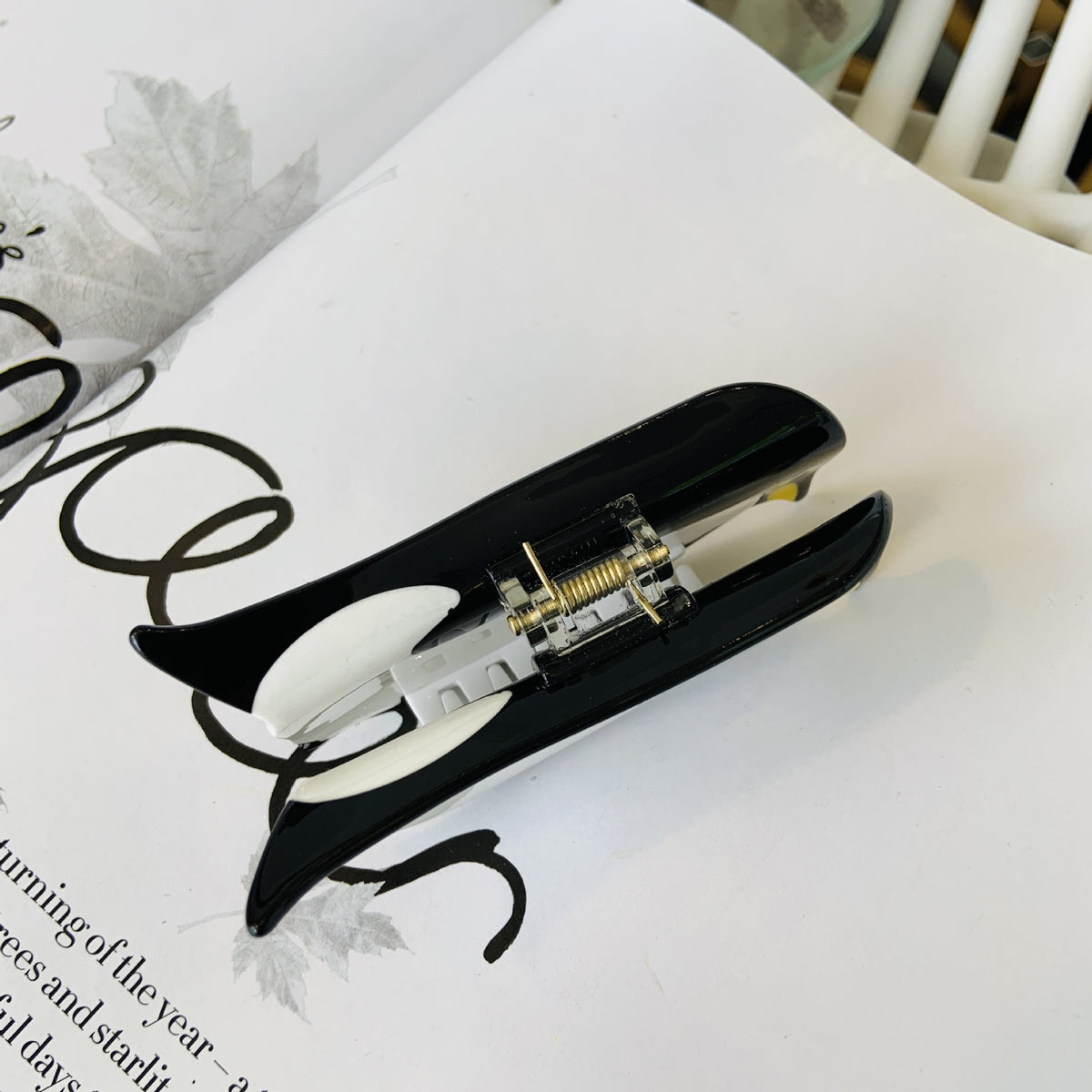 ocean series hair claw clips - unique animal designs (penguin, shark)