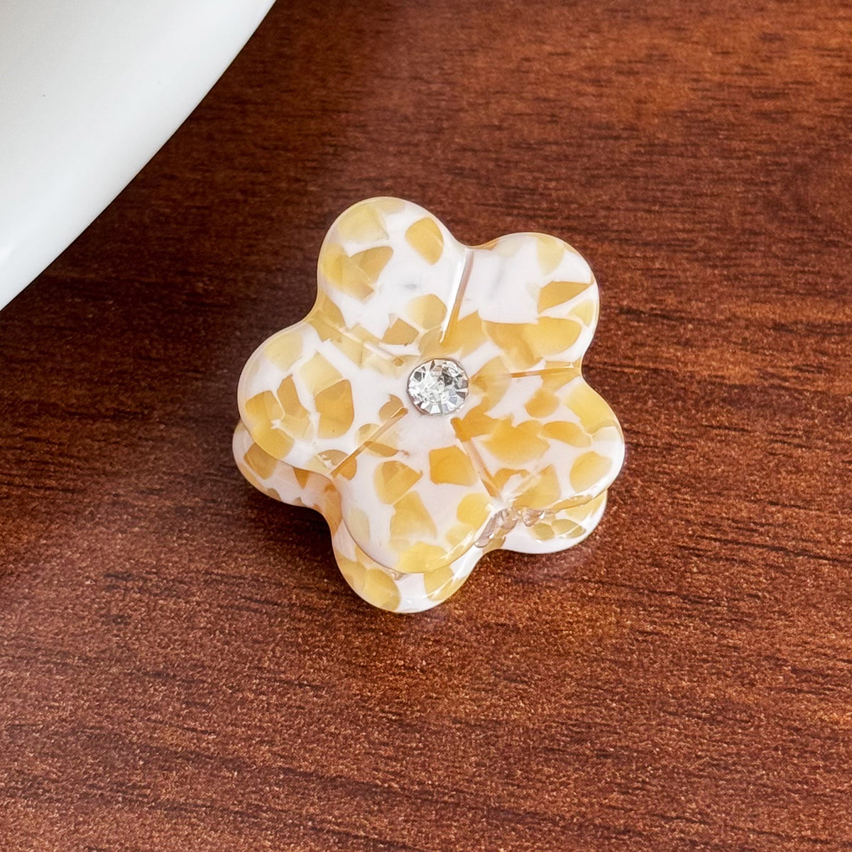 Mini Broken Diamond Flower Hair Claw