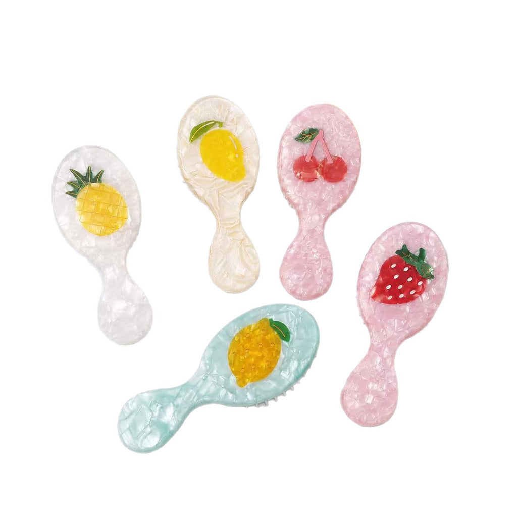 Cross-border pearlescent acetic acid fruit air cushion comb